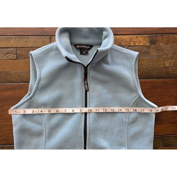 Avalanche Polartec Vest Women's M Fleece Green Pockets Blue - Picture 8 of 8